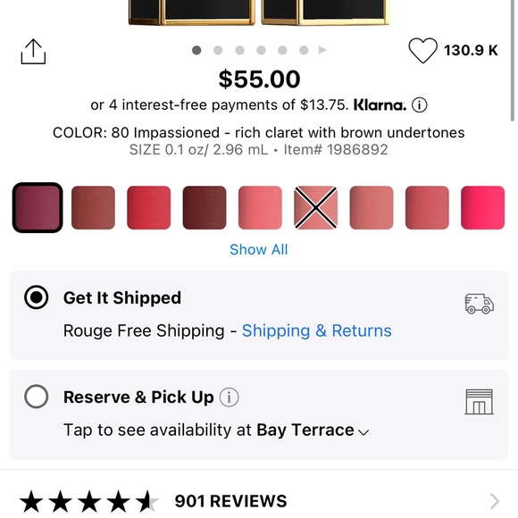 LAST CHANCE (till3/12) Tom Ford luxurious lipstick - Picture 7 of 7